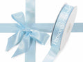 Nastro personalizzato doppio raso azzurro 25 mm, set da 500 pezzi, mm 25 H