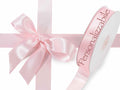 Nastro personalizzato doppio raso rosa confetto 25 mm, set da 500 pezzi, mm 25 H
