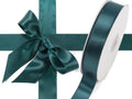 Nastro doppio raso color verde smeraldo, mm 25 x 50 m