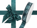 Nastro personalizzato doppio raso verde smeraldo 25 mm, set da 500 pezzi, mm 25 H