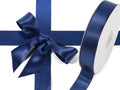 Nastro doppio raso color blu notte, mm 25 x 50 m