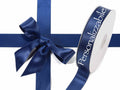 Nastro personalizzato doppio raso blu notte 15 mm, set da 500 pezzi, mm 25 H