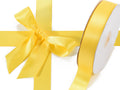Nastro doppio raso giallo sole, mm 25 x 50 m