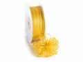 Nastro velo giallo girasole con tirante per fiocco facile, mm 6 x 50 m