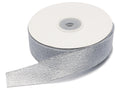 Nastri lamé argento, perfetti per confezioni regalo, decorazioni natalizie, mm 25 x 25 m