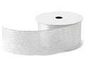Nastri lamé argento, ideali per confezioni regalo eleganti, decorazioni, mm 40 x 25 m