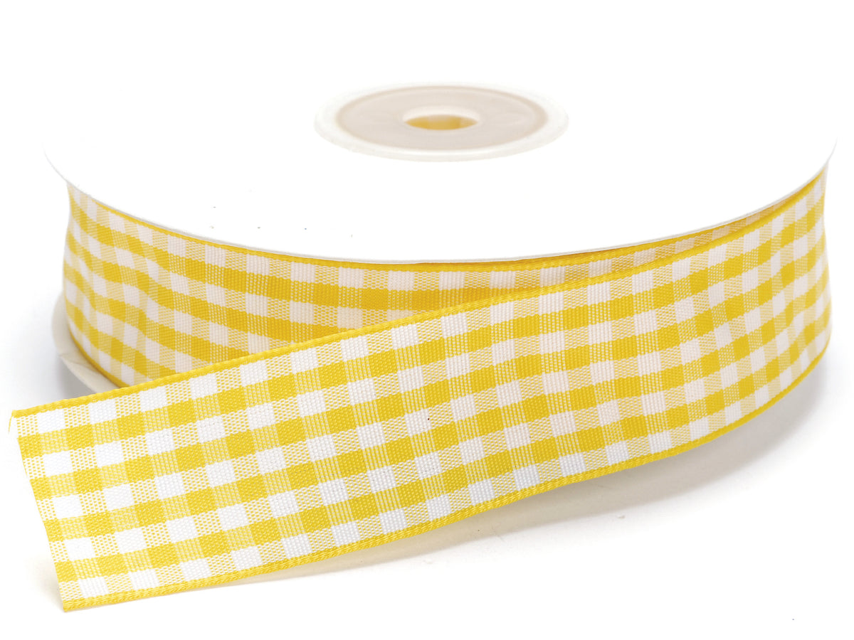 Nastro a quadretti giallo bianchi, mm 25 x 25 m
