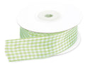Nastro a quadretti verde mela bianchi, mm 25 x 25 m