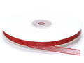 Nastro organza rosso fragola, mm 7 x 50 m