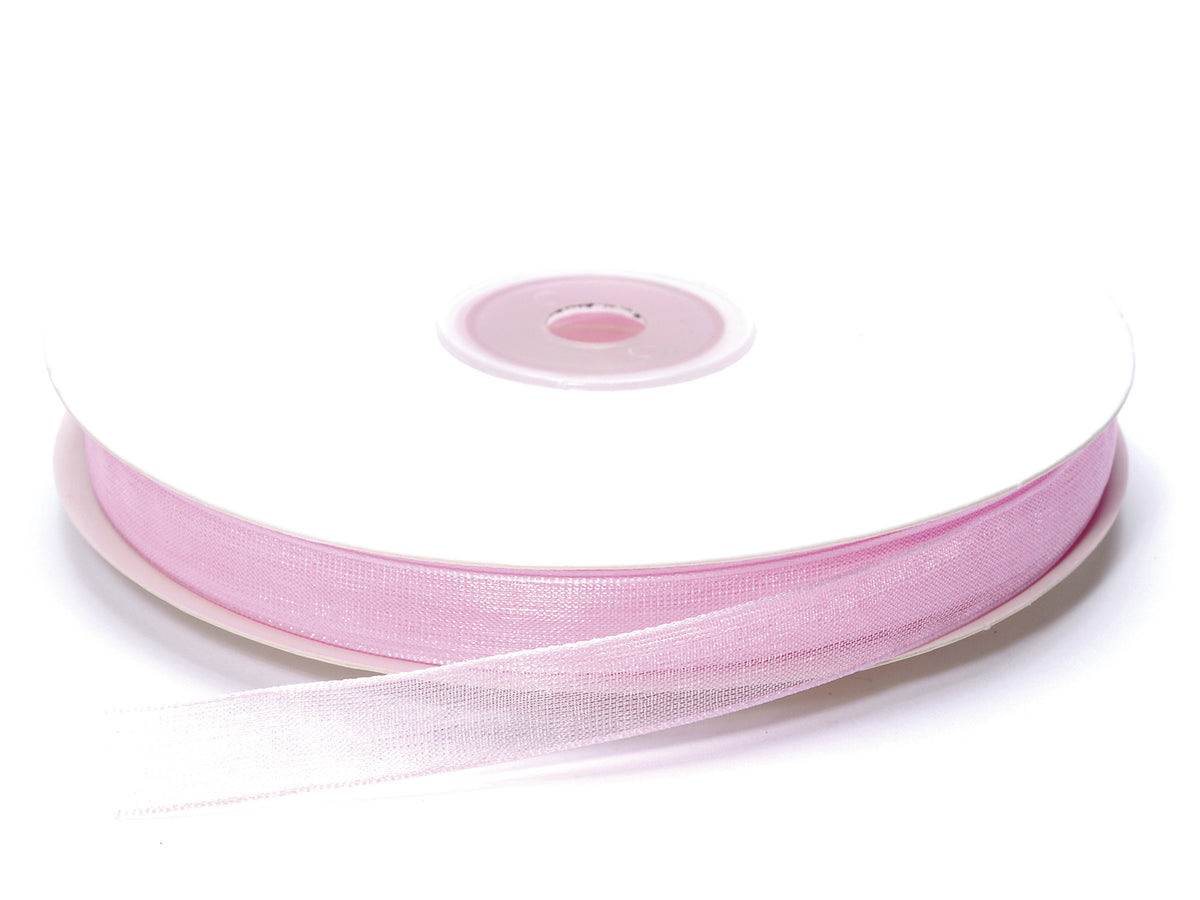 Nastro organza rosa confetto, mm 10 x 50 m