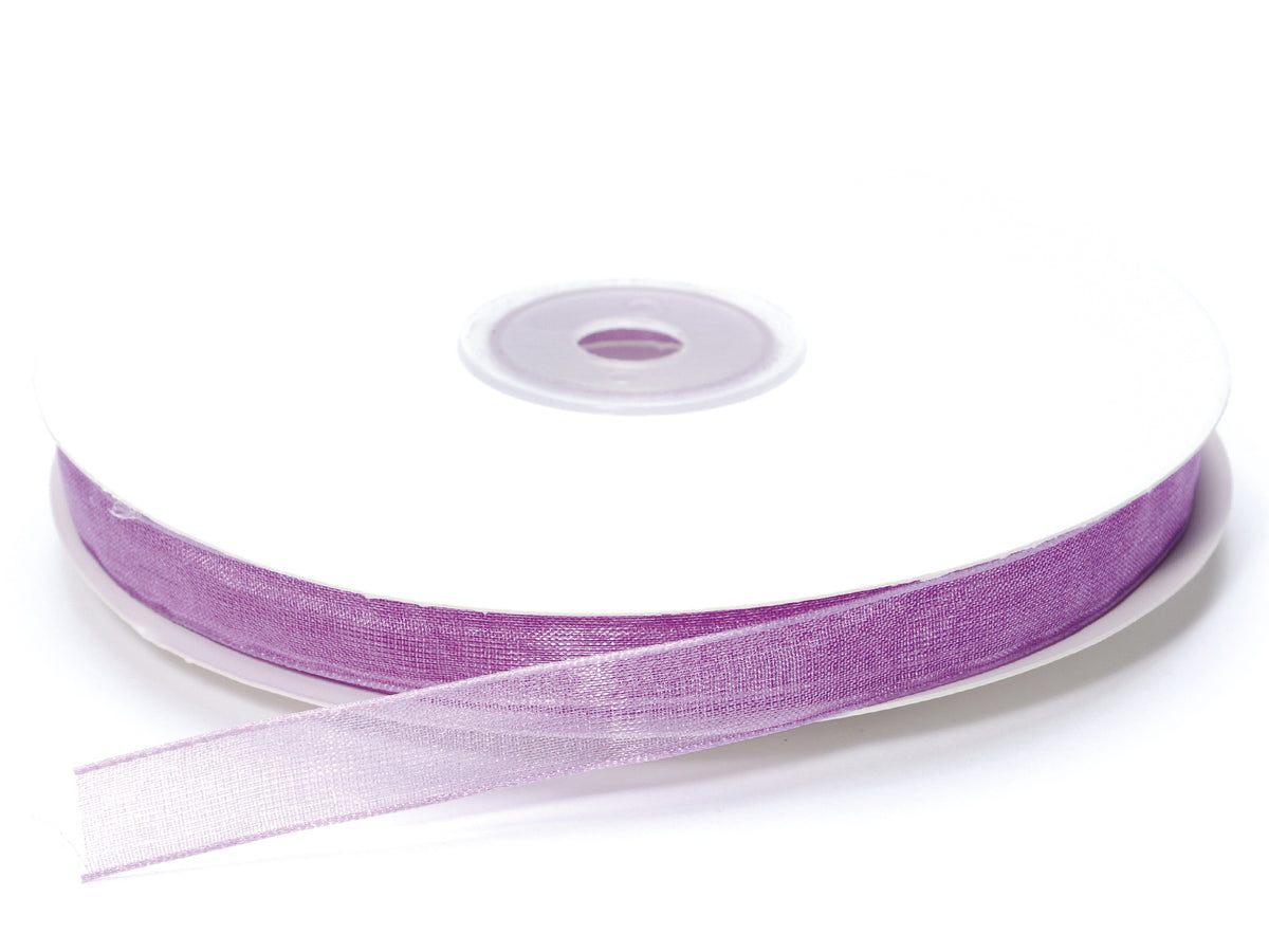 Nastro organza lilla glicine, mm 10 x 50 m