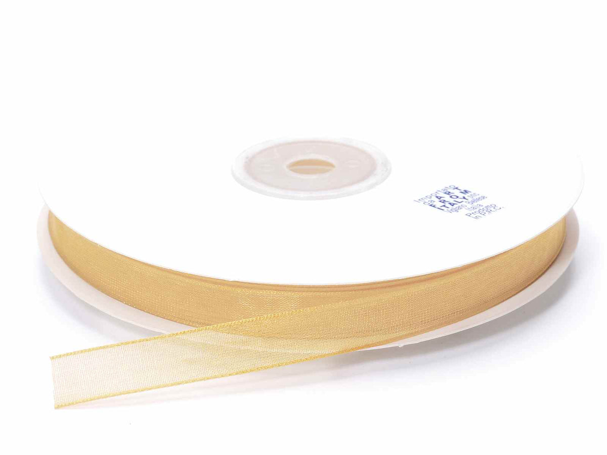 Nastro organza pesca, mm 10 x 50 m