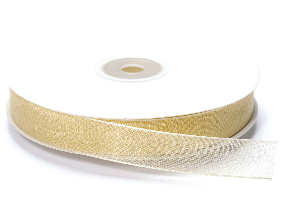 Nastro organza ecrù, mm 15 x 50 m