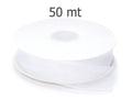 Nastro organza bianco neve, mm 25 x 50 m