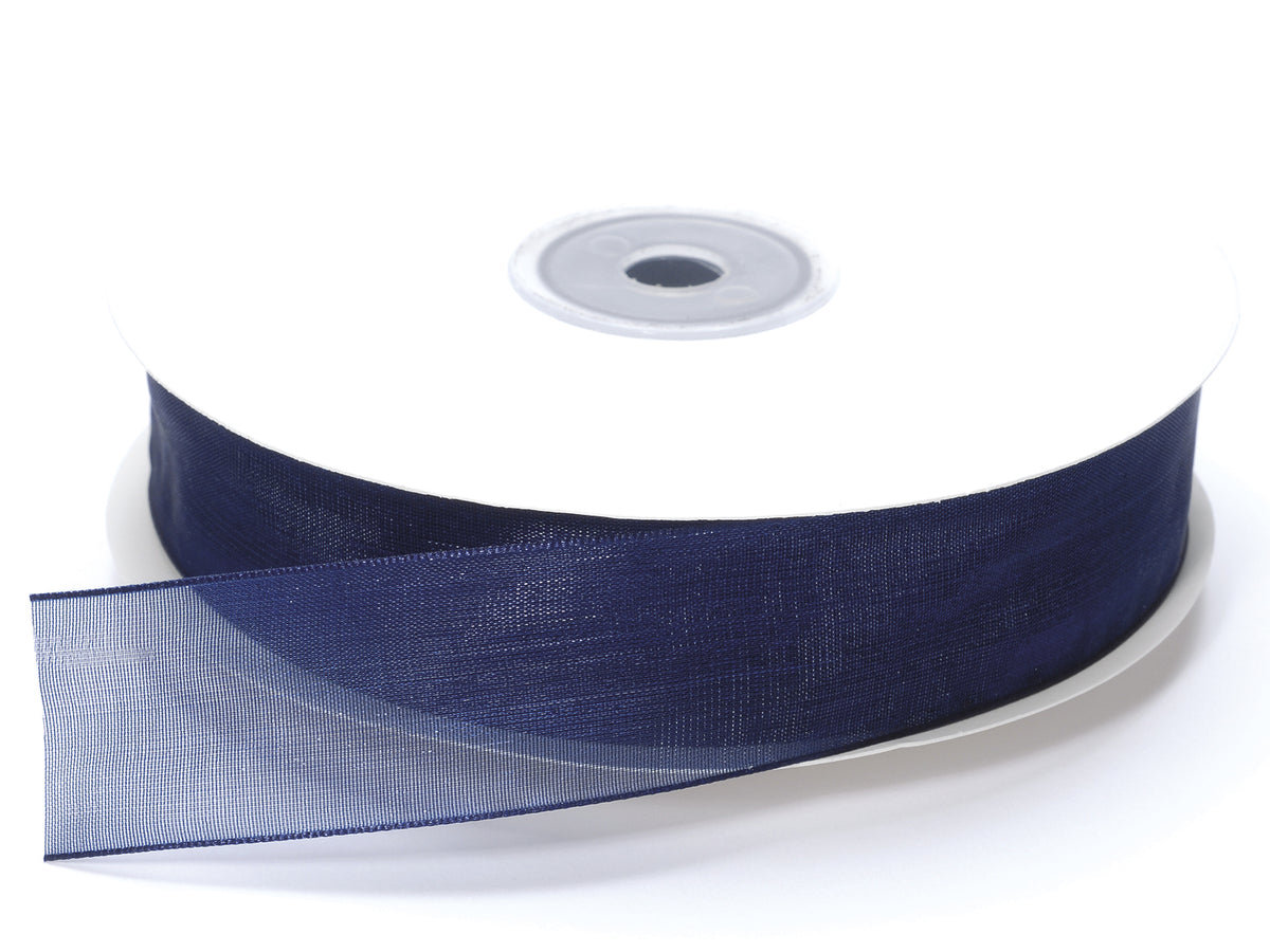 Nastro organza blu notte, mm 25 x 50 m