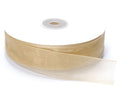 Nastro organza champagne, mm 25 x 50 m