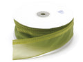 Nastro in organza verde garden con tirante per fiocco facile, mm 38 x 50 m