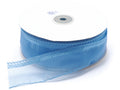 Nastro in organza turchese con tirante per fiocco facile, mm 38 x 50 m