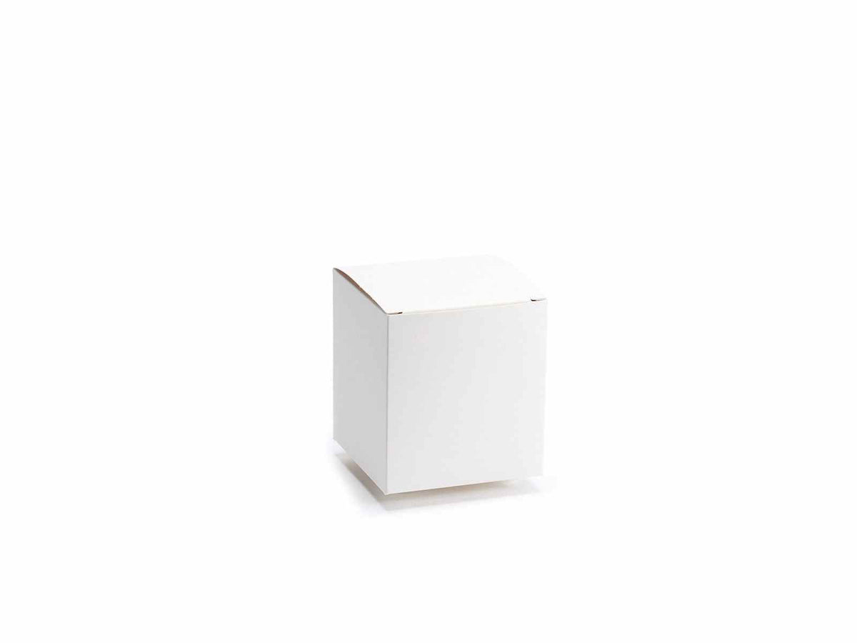 Scatoline regalo quadrate avorio, set da 50 pezzi, cm 10 x 10 x 11 H