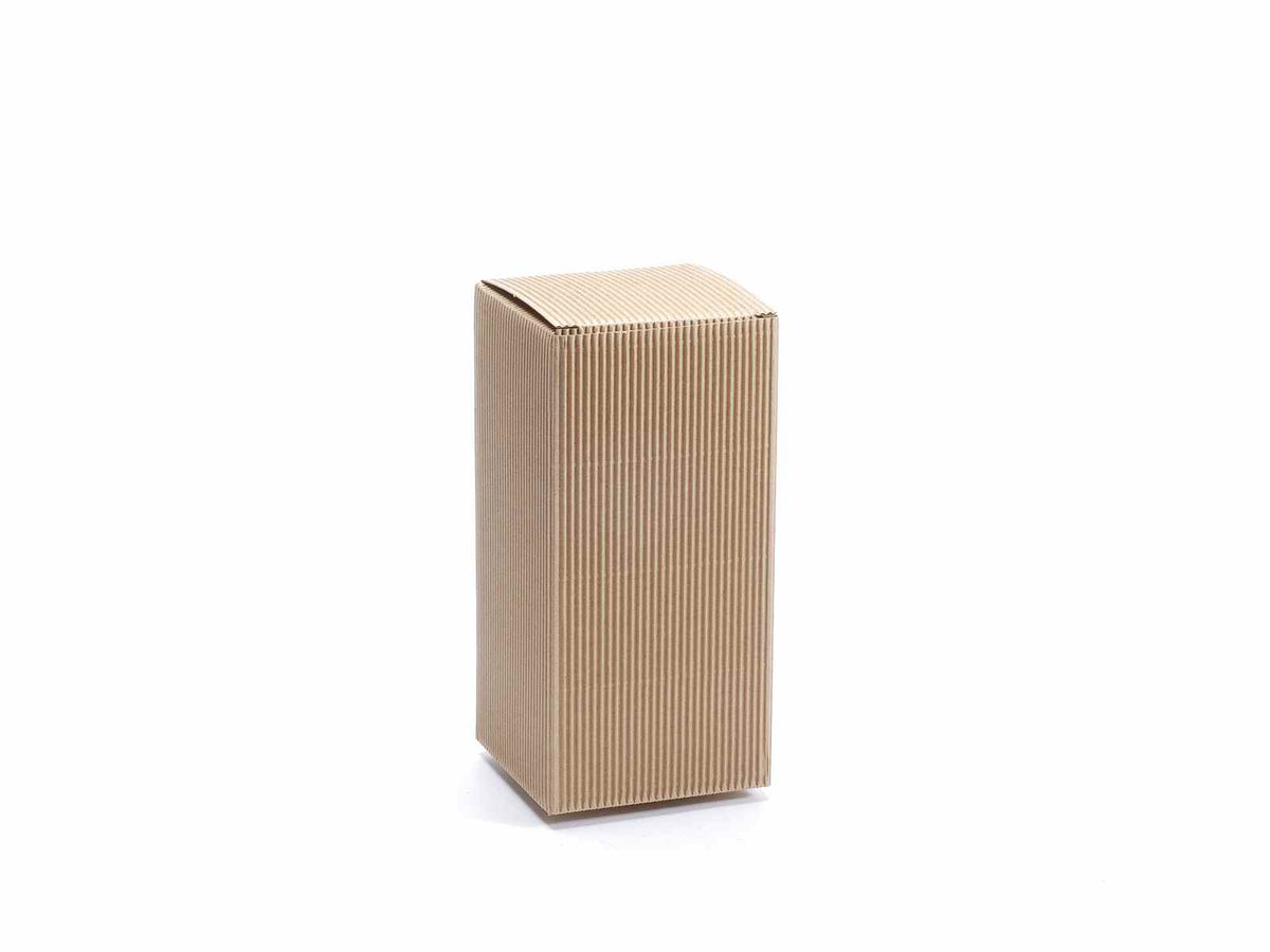 Scatole naturali rustiche, set da 25 pezzi, cm 10 x 10 x 21,5 H