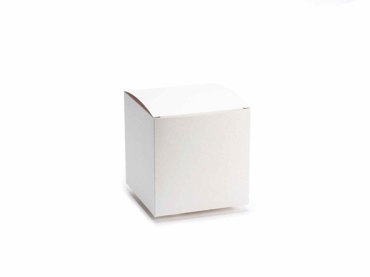 Scatole cubiche classica avorio, set da 25 pezzi, cm 14 x 14 x 14 H