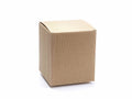 Scatola naturale rustica, set da 10 pezzi, cm 19 x 19 x 22 H