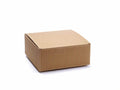 Scatola naturale rustica, set da 10 pezzi, cm 24 x 24 x 10 H