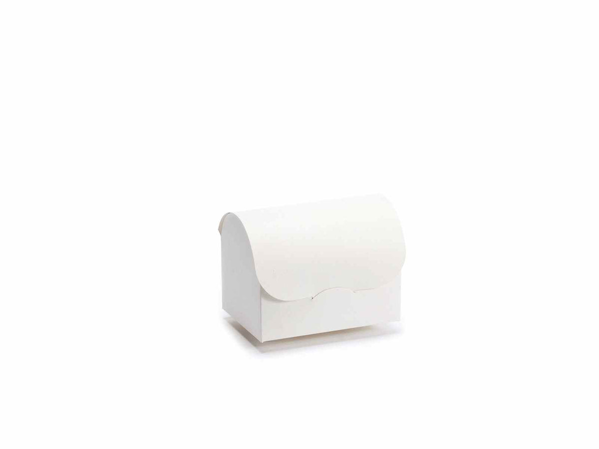 Scatole a cofanetto in cartoncino avorio, set da 50 pezzi, cm 13 x 9 x 10 H