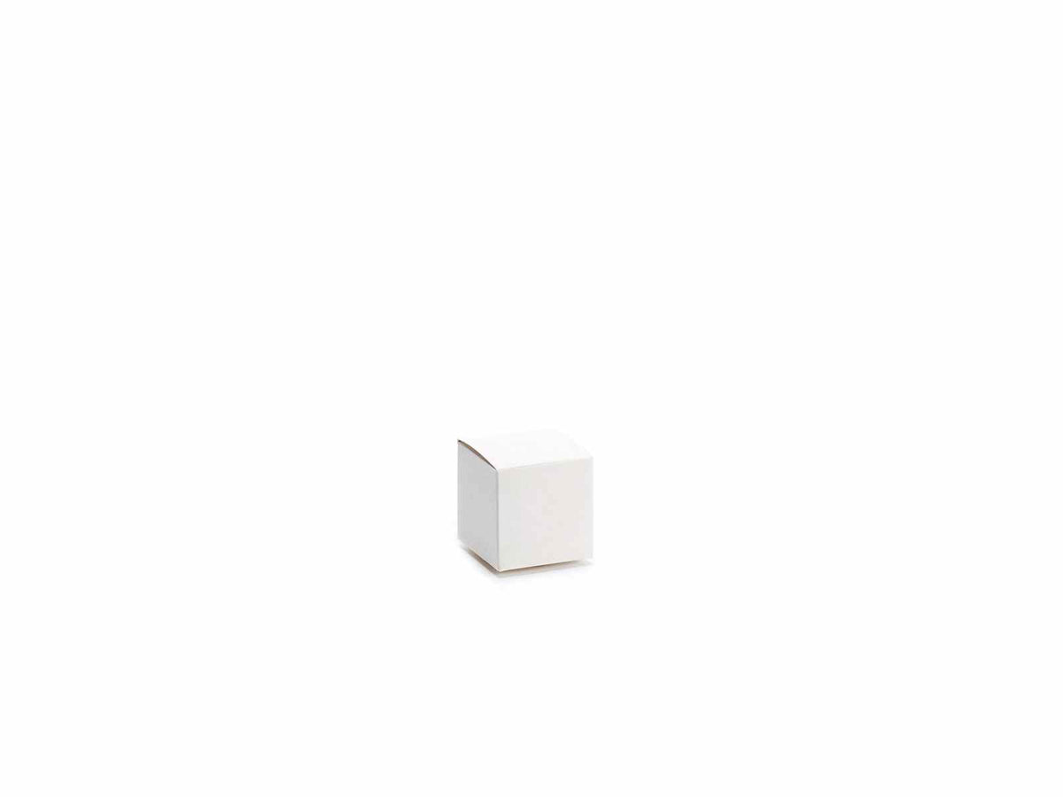Scatola cubo color avorio, set da 75 pezzi, cm 5 x 5 x 5 H