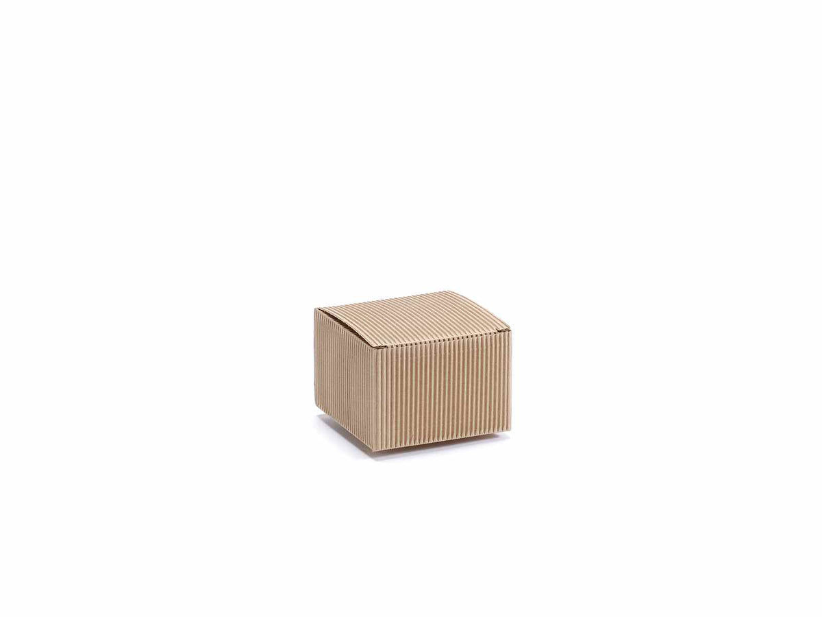 Scatola naturale rustica, set da 40 pezzi, cm 10 x 10 x 7 H