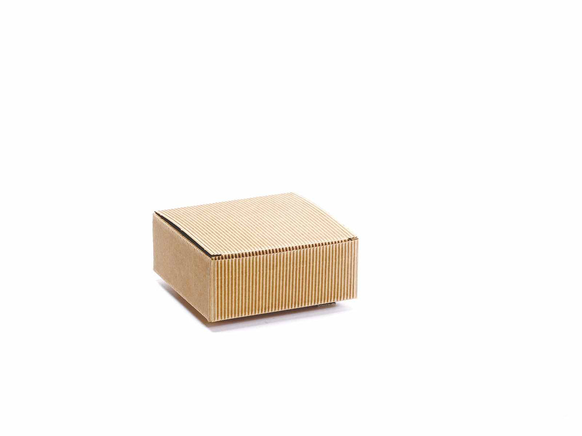 Scatole da regalo naturali rustiche, set da 25 pezzi, cm 15 x 15 x 6 H