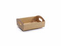 Vassoi rustici piccoli, perfetti per confezioni regalo, omaggi aziendali, set da 15 pezzi, cm 23x18,5x6H (c / manici8,5)
