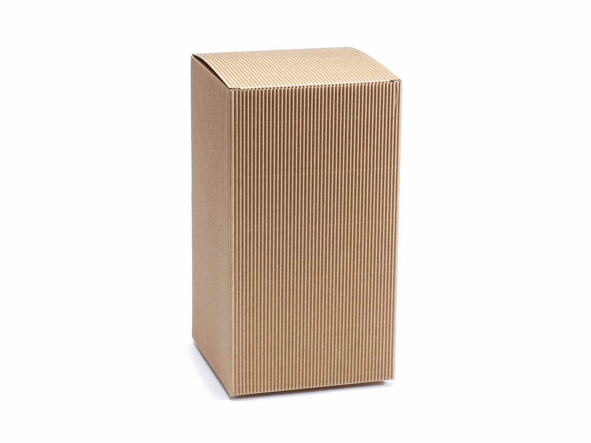 Scatole rustiche avana, set da 5 pezzi, cm 16 x 16 x 29 H