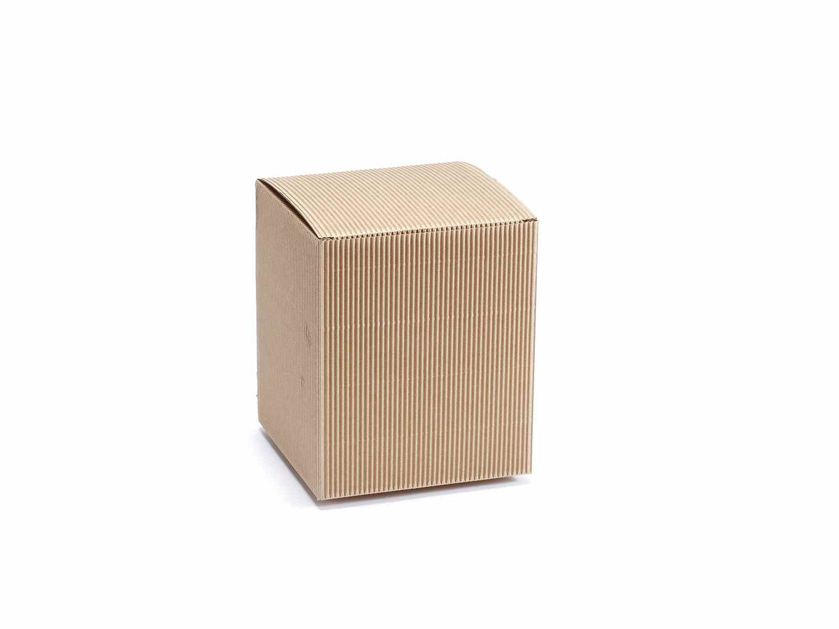 Scatole da regalo rustiche avana, set da 25 pezzi, cm 15 x 15 x 18 H