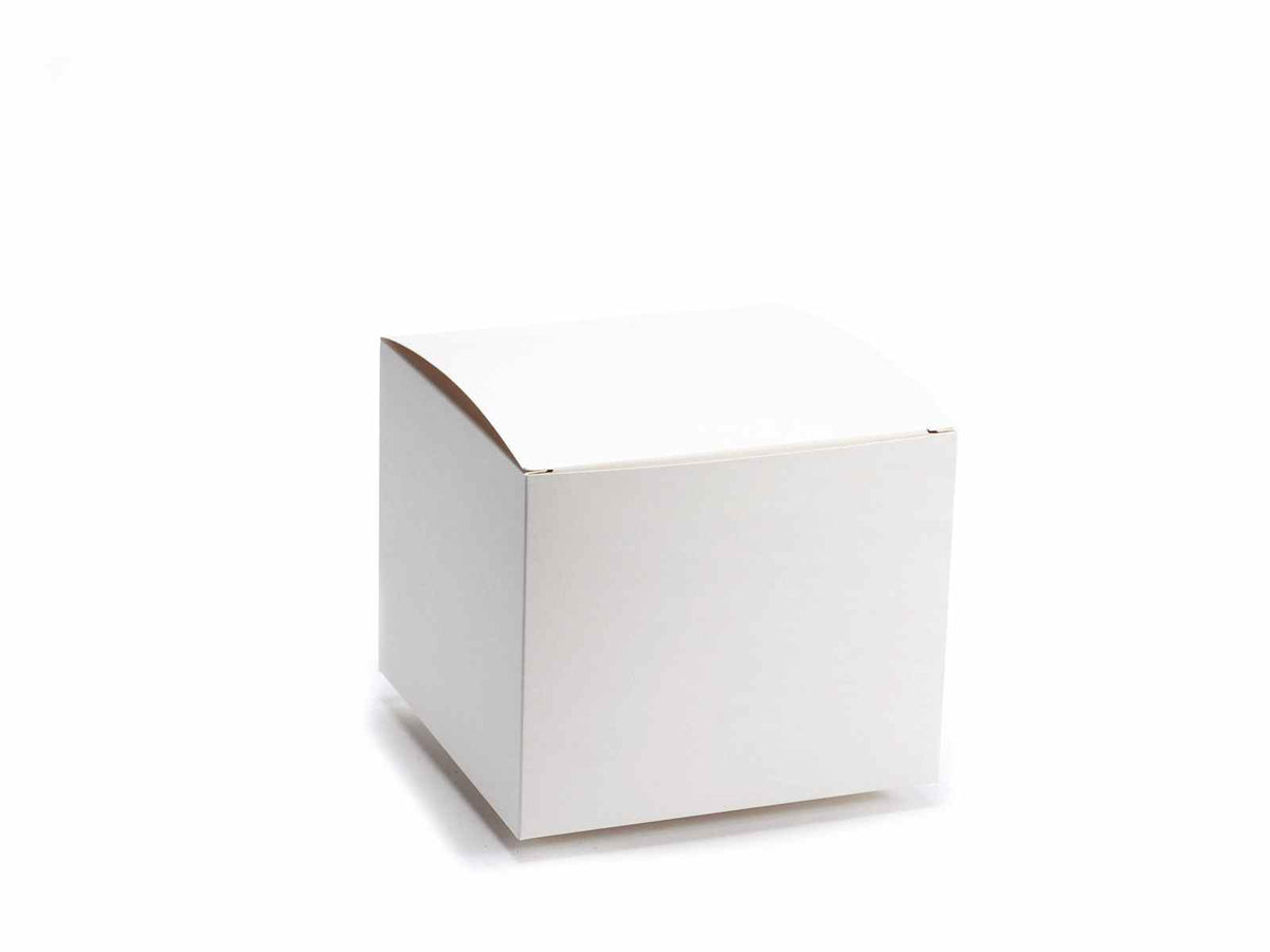 Scatole per confezioni classiche color avorio, set da 25 pezzi, cm 18 x 18 x 15 H