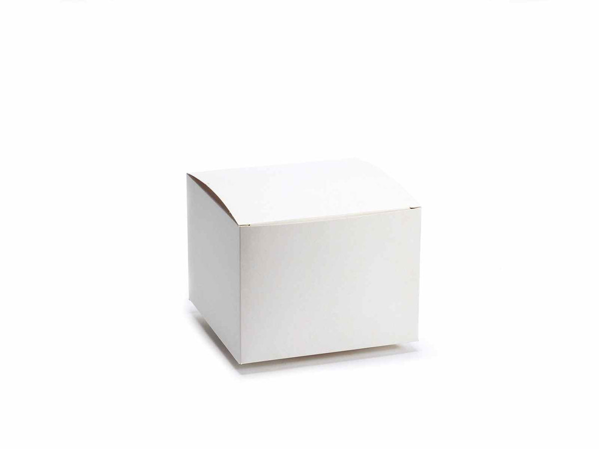 Scatole avorio da regalo, set da 20 pezzi, cm 16 x 16 x 12 H