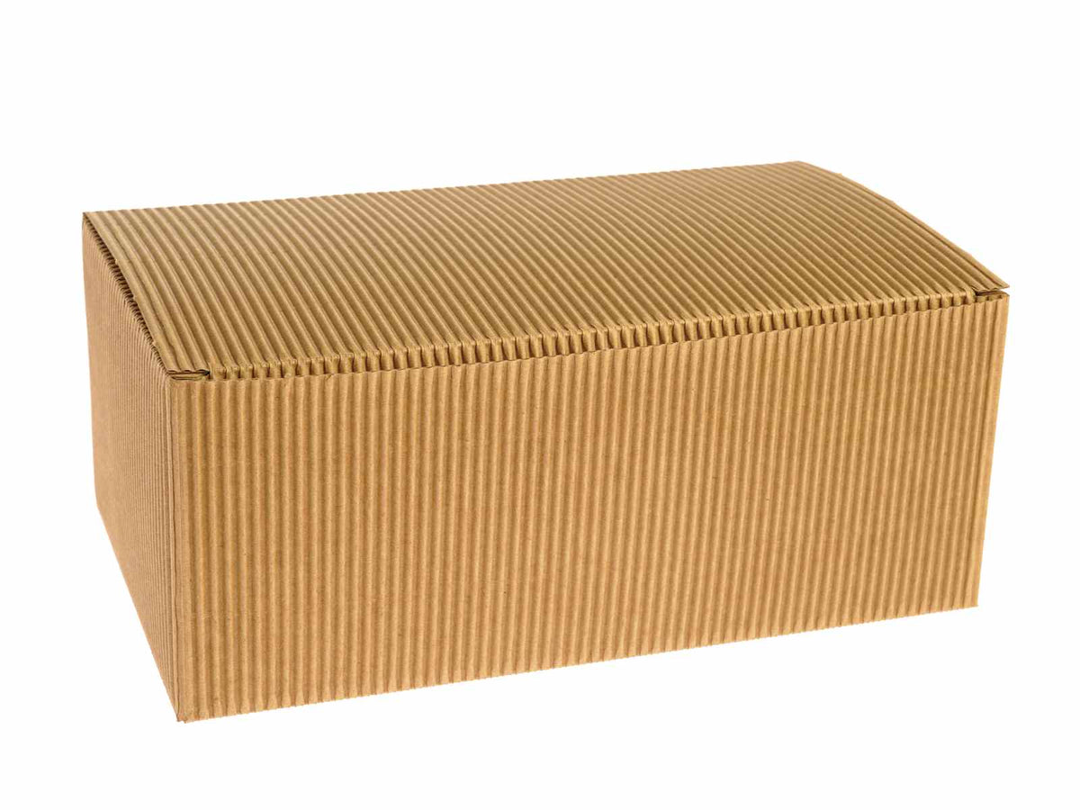Scatola rustica avana, set da 20 pezzi, cm 22 x 13 x 9 H
