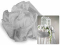 Teli in organza argento chiaro, Mt 3 x 1,45 H