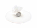 Tulle per bomboniere classico tondo a rete ecrù, set da 100 pezzi, Ø 23,5 cm