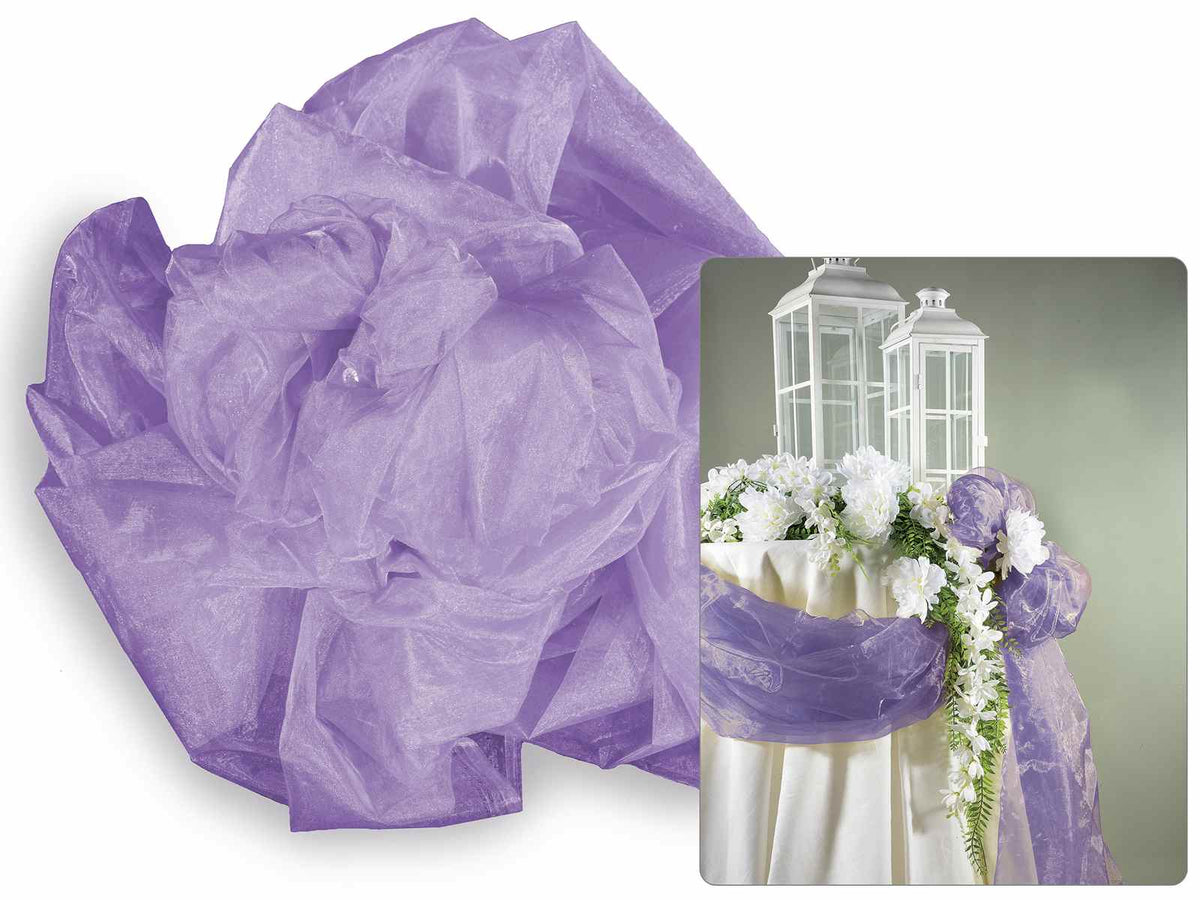 Teli in organza lilla, Mt 3 x 1,45 H