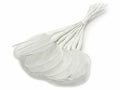 Racchette in colore bianco per bomboniera, set da 144 pezzi, cm 4 x 12,5 H