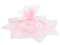 Tulle in organza rosa doppio velo e tirante, set da 20 pezzi, cm 35x35 H - Interno: Ø 16