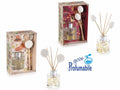 Profumatori natalizi per ambiente con bastoncini decorati con gesso, set da 4 pezzi, Ø 4,5 cm x 6 H (con stick 12)