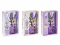 Profumatori per ambienti / casa con stick a fiore di lavanda in confezione, set da 3 pezzi, Ø5,5cm x8,5H (con stick18)