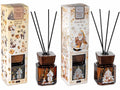 Profumatori natalizi per ambiente con stick e decori dorati, in confezione, set da 4 pezzi, cm6x6x9,5H(con stick24)