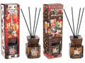 Profumatori natalizi per ambiente con stick stampa a tema, in confezione regalo, set da 4 pezzi, cm6x6x9,5H (con stick24)