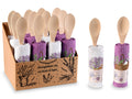 Asciugamani / asciugapiatti da cucina ricamati in cotone con cucchiaio in legno, set da 12 pezzi, Asciugapiatti: cm 38 x 64 H