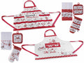 Set da cucina con guanti, presine, asciugapiatti / asciugamani e grembiuli, set da 2 pezzi, Grembiule: cm 69 x 78 H