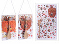 Set tessili da cucina con asciugapiatti in cotone fantasia autunnale, presina, set da 4 pezzi, Asciugapiatti: cm 38 x 64 H