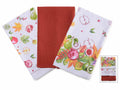 Asciugapiatti da cucina in cotone con stampa fantasia autunnale, set da 3 pezzi, cm 38 x 64 H